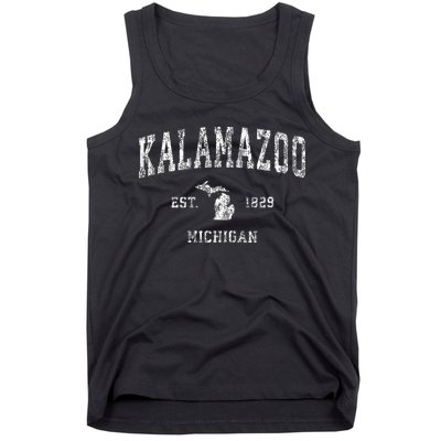 Kalamazoo Michigan Mi Vintage Athletic Sports Design Tank Top