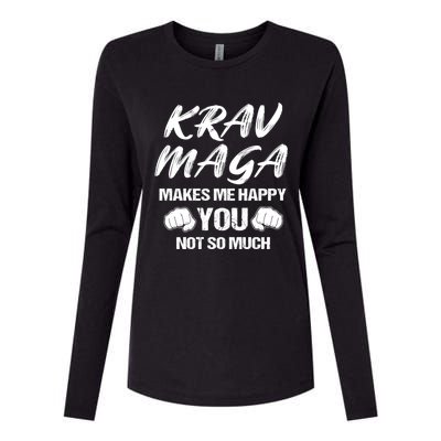 Krav Maga Mixed Martial Arts Mma Self Defense Contact Combat Gift Womens Cotton Relaxed Long Sleeve T-Shirt