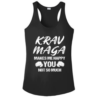 Krav Maga Mixed Martial Arts Mma Self Defense Contact Combat Gift Ladies PosiCharge Competitor Racerback Tank