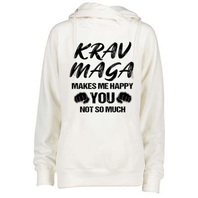 Krav Maga Mixed Martial Arts Mma Self Defense Contact Combat Gift Womens Funnel Neck Pullover Hood