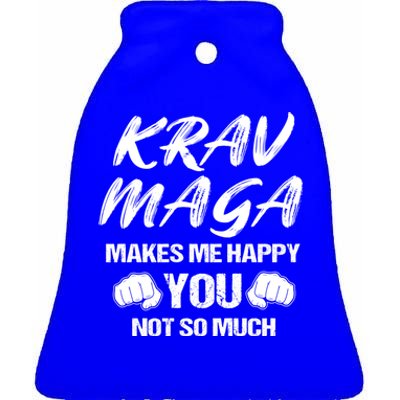 Krav Maga Mixed Martial Arts Mma Self Defense Contact Combat Gift Ceramic Bell Ornament