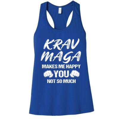 Krav Maga Mixed Martial Arts Mma Self Defense Contact Combat Gift Women's Racerback Tank