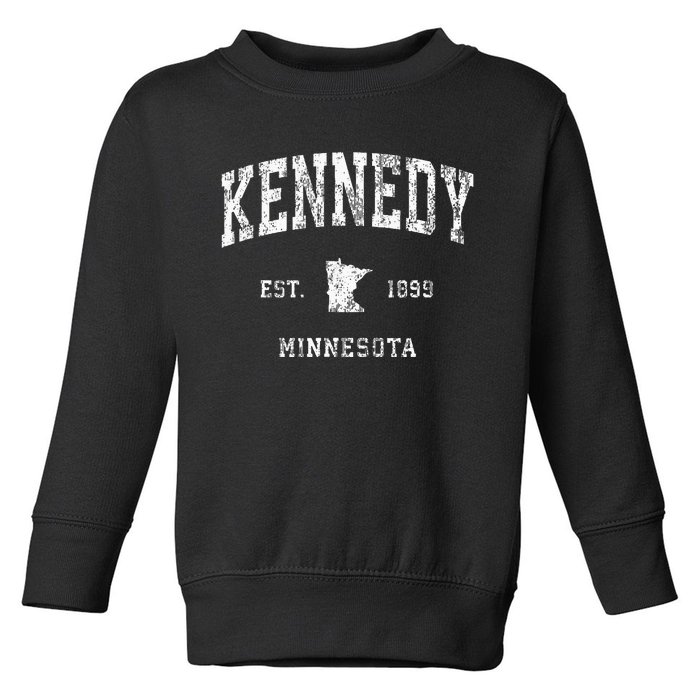 Kennedy Minnesota Mn Vintage Athletic Sports Design Toddler Sweatshirt