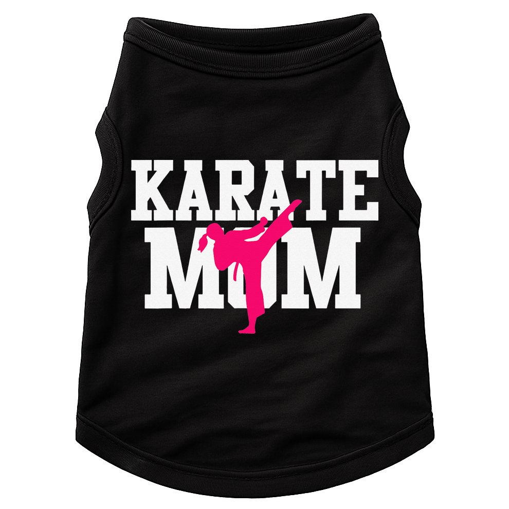 Karate Mom Mother's Day Martial Arts Kickboxing Taekwondo Doggie Tank