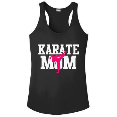 Karate Mom Mother's Day Martial Arts Kickboxing Taekwondo Ladies PosiCharge Competitor Racerback Tank