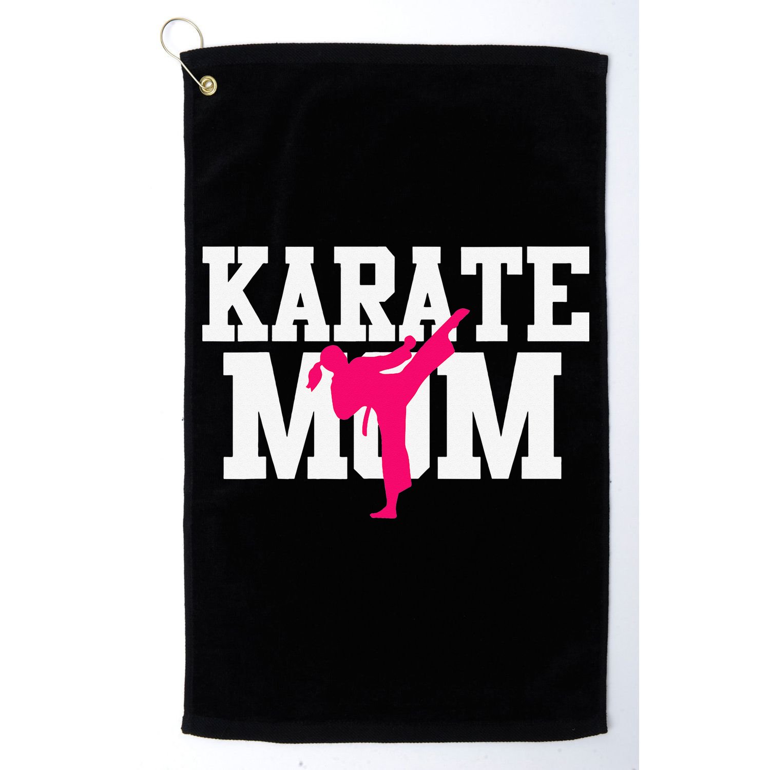 Karate Mom Mother's Day Martial Arts Kickboxing Taekwondo Golf Towel