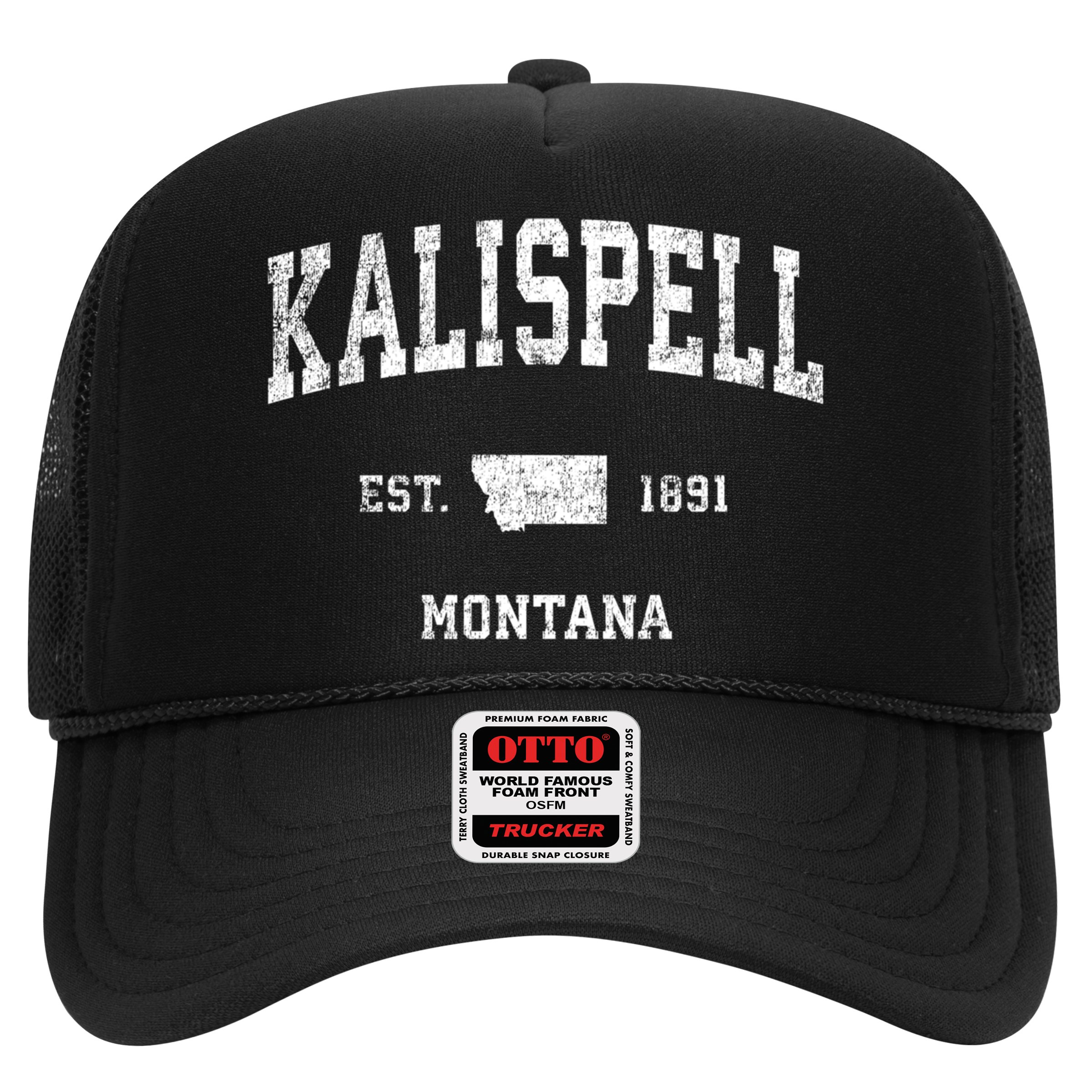 Kalispell Montana Mt Vintage Athletic Sports Design Cute Gift Hat
