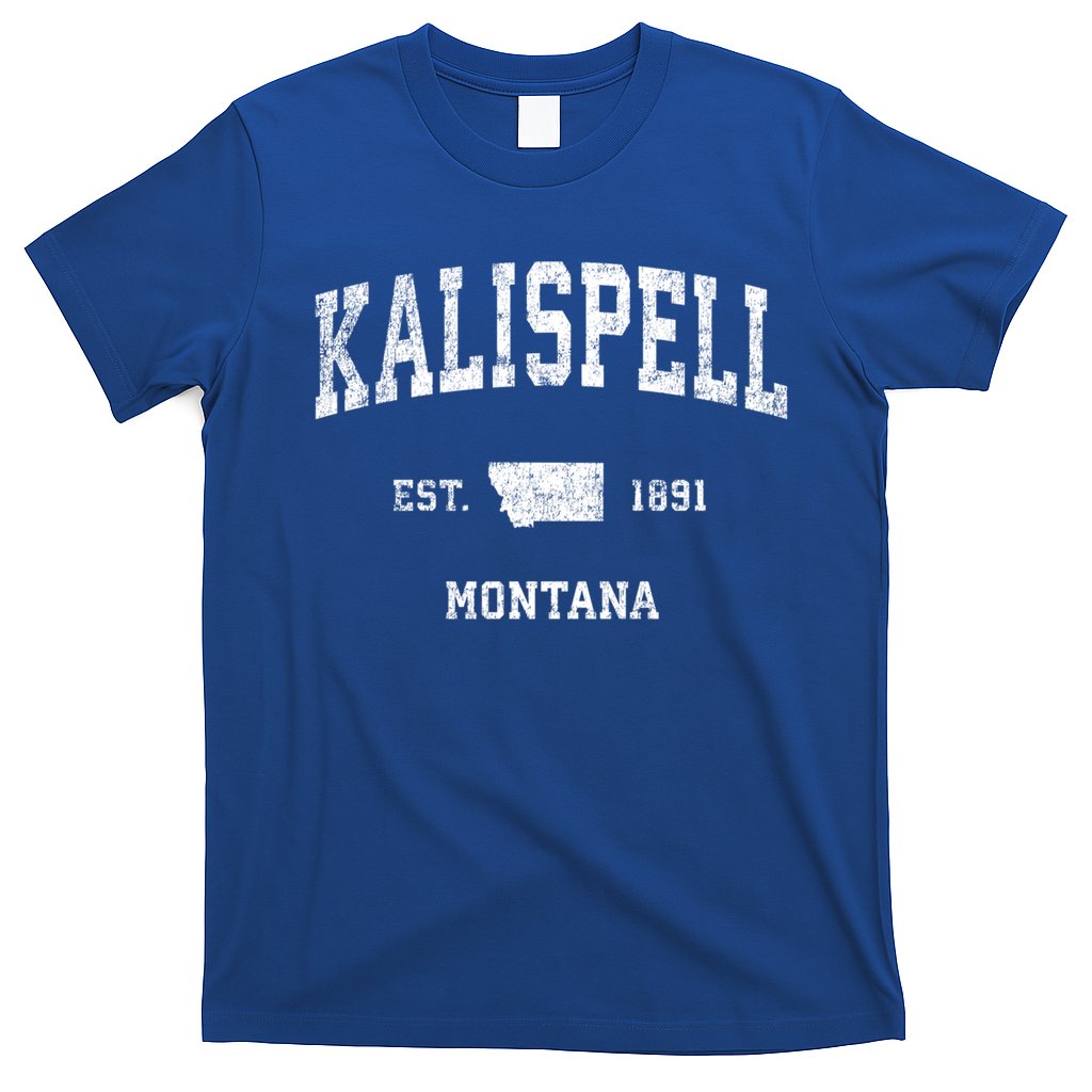 Kalispell Montana Mt Vintage Athletic Sports Design Cute Gift T-Shirt