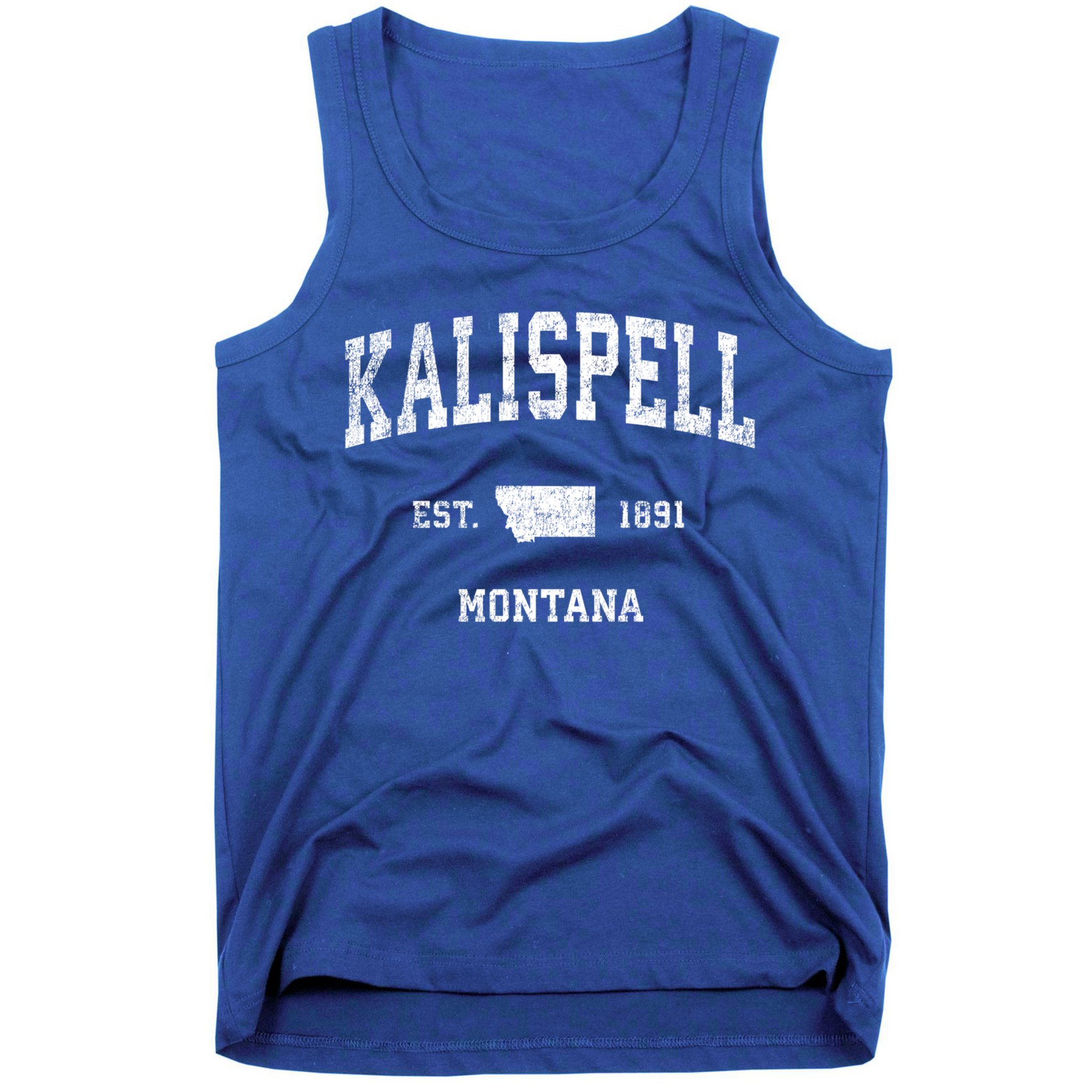 Kalispell Montana Mt Vintage Athletic Sports Design Cute Gift Tank Top