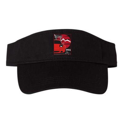 Kawaii Mx5 Na Red Japanese 90s Tuning Racing Sports Car Valucap Bio-Washed Visor