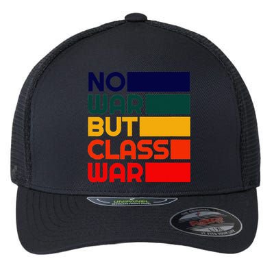 Karl Marx No War But Class War Radical Leftist Flexfit Unipanel Trucker Cap