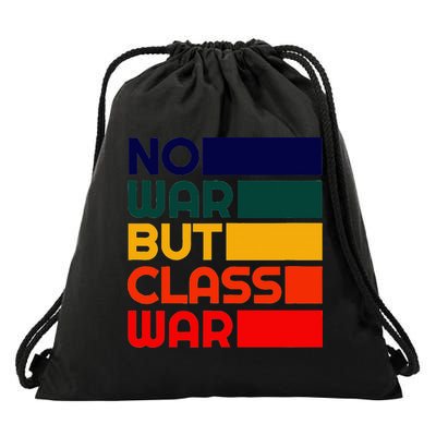 Karl Marx No War But Class War Radical Leftist Drawstring Bag