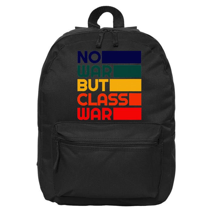 Karl Marx No War But Class War Radical Leftist 16 in Basic Backpack