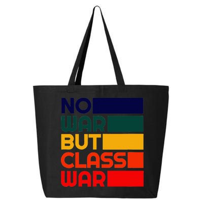 Karl Marx No War But Class War Radical Leftist 25L Jumbo Tote