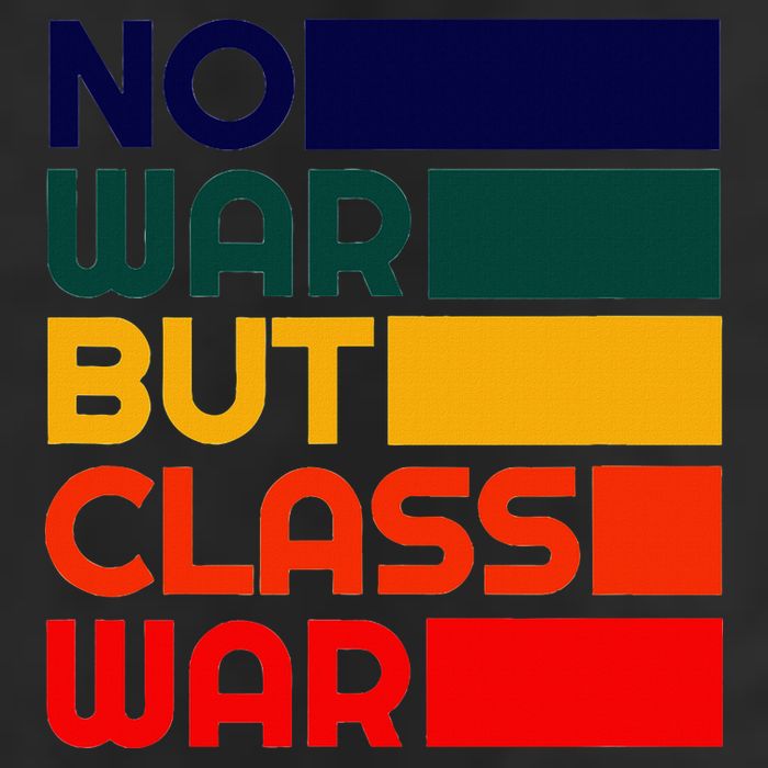 Karl Marx No War But Class War Radical Leftist 25L Jumbo Tote