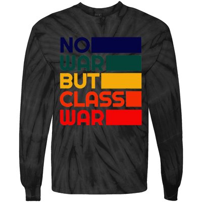 Karl Marx No War But Class War Radical Leftist Tie-Dye Long Sleeve Shirt