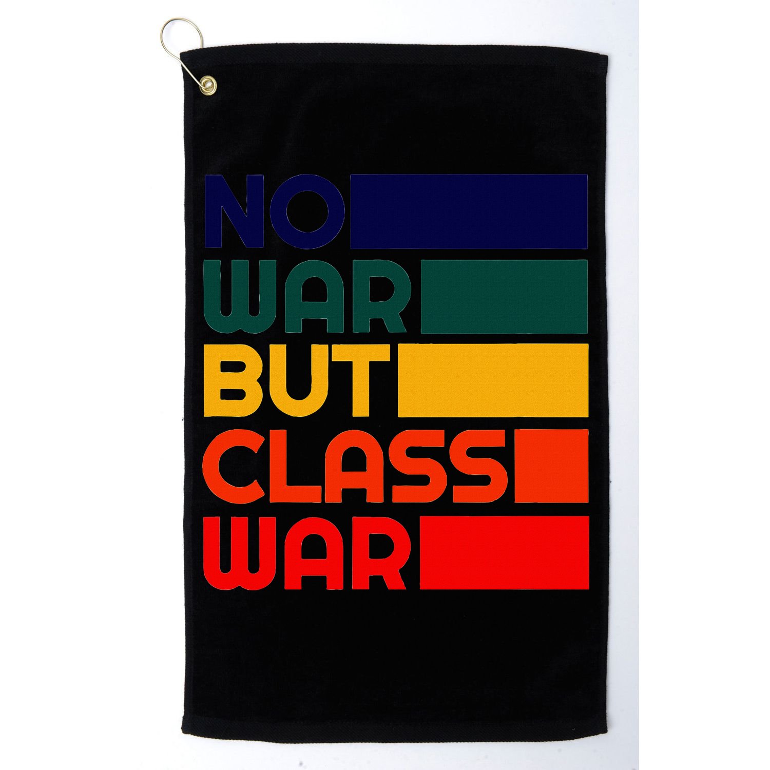 Karl Marx No War But Class War Radical Leftist Golf Towel