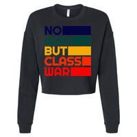 Karl Marx No War But Class War Radical Leftist Cropped Pullover Crew