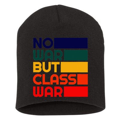 Karl Marx No War But Class War Radical Leftist Short Acrylic Beanie