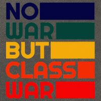 Karl Marx No War But Class War Radical Leftist Cotton Canvas Backpack