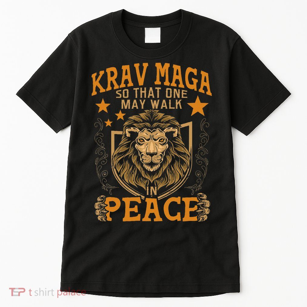 Krav Maga One May Walk In Peace Israeli Self Defense Mma Tall T-Shirt