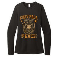 Krav Maga One May Walk In Peace Israeli Self Defense Mma Womens CVC Long Sleeve Shirt