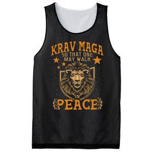 Krav Maga One May Walk In Peace Israeli Self Defense Mma Mesh Reversible Basketball Jersey Tank