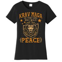 Krav Maga One May Walk In Peace Israeli Self Defense Mma Women's T-Shirt