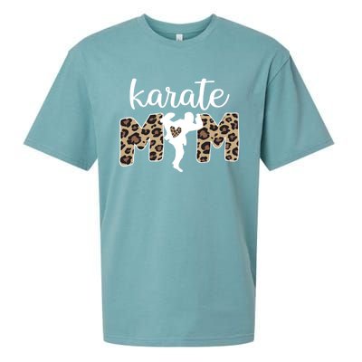 Karate Mama Proud Karate Mom Karate Mother Funny Gift Sueded Cloud Jersey T-Shirt