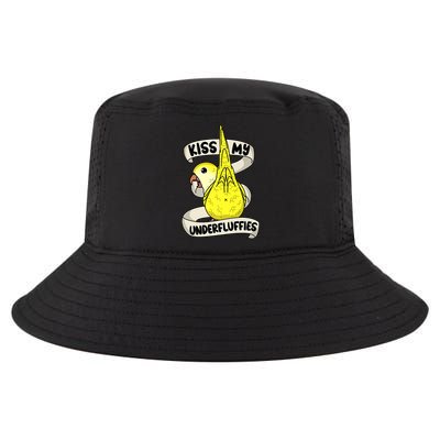 Kisss My Parrot Underfluffies I Yellow Monk Parakeet Quaker Cool Comfort Performance Bucket Hat