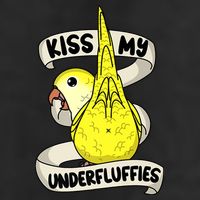 Kisss My Parrot Underfluffies I Yellow Monk Parakeet Quaker Cool Comfort Performance Bucket Hat