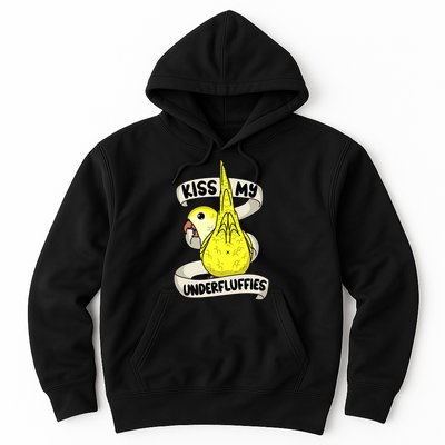 Kisss My Parrot Underfluffies I Yellow Monk Parakeet Quaker Hoodie