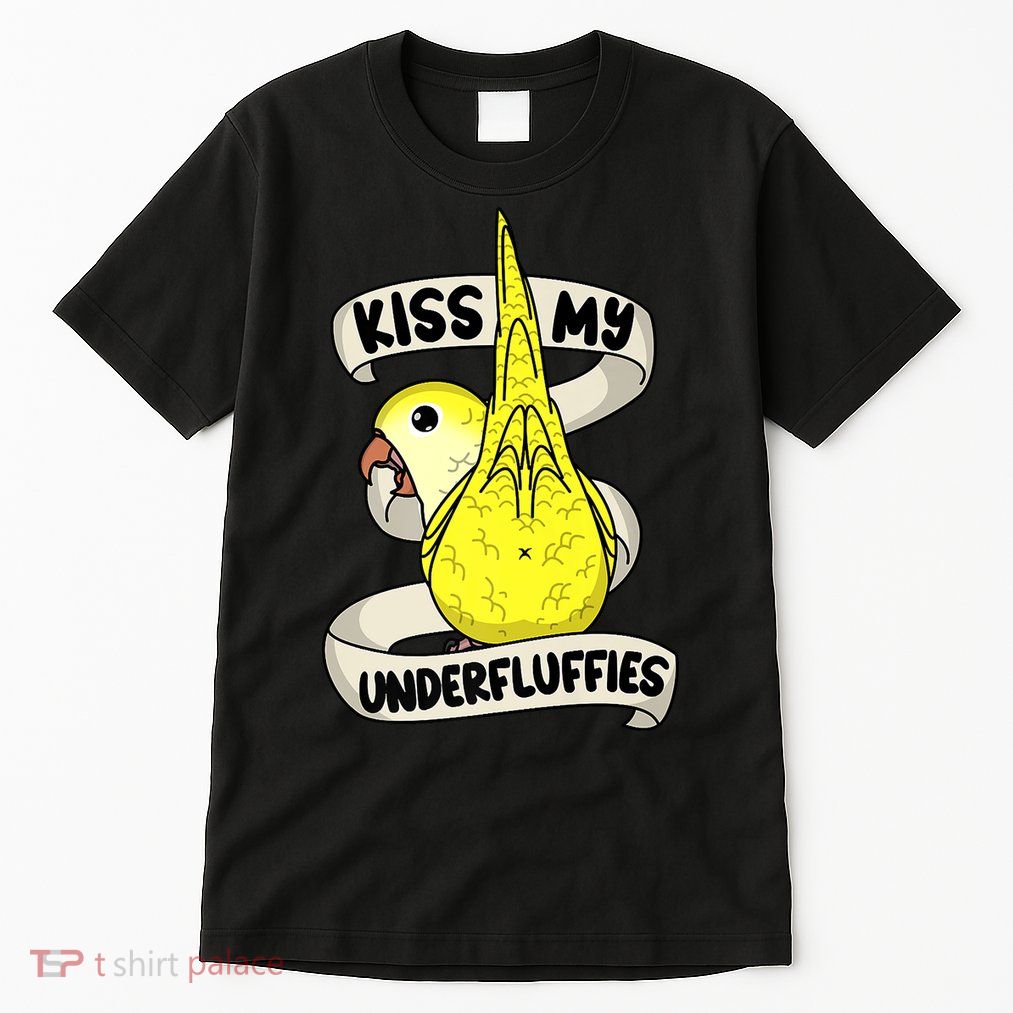 Kisss My Parrot Underfluffies I Yellow Monk Parakeet Quaker Tall T-Shirt