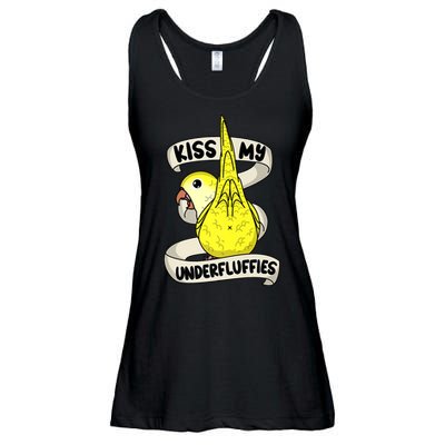 Kisss My Parrot Underfluffies I Yellow Monk Parakeet Quaker Ladies Essential Flowy Tank