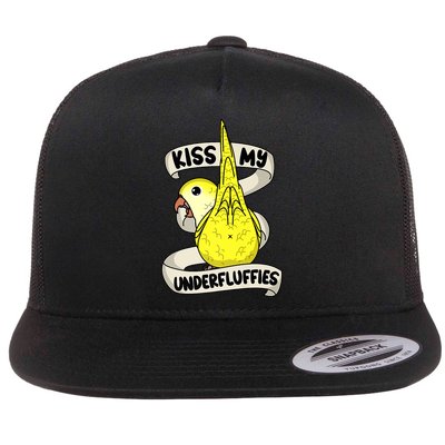 Kisss My Parrot Underfluffies I Yellow Monk Parakeet Quaker Flatbill Hat