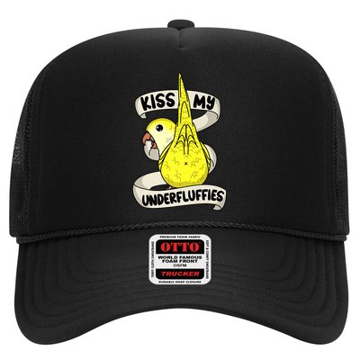 Kisss My Parrot Underfluffies I Yellow Monk Parakeet Quaker Trucker Hat