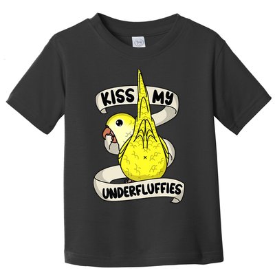 Kisss My Parrot Underfluffies I Yellow Monk Parakeet Quaker Toddler T-Shirt