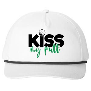 Kiss My Putt Golf Snapback Five-Panel Rope Hat