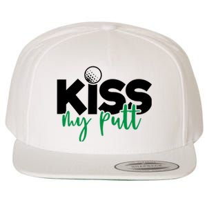 Kiss My Putt Golf Wool Snapback Cap