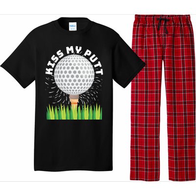 Kiss My Putt For Golfers Funny Gift Pajama Set