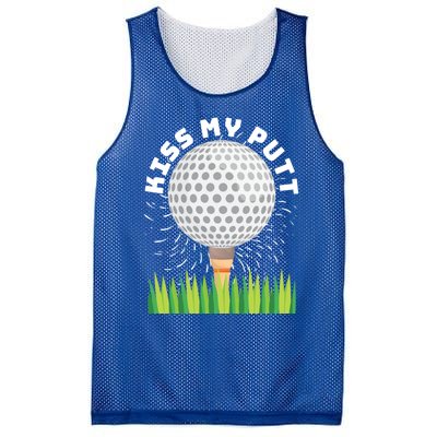 Kiss My Putt For Golfers Funny Gift Mesh Reversible Basketball Jersey Tank