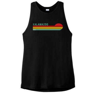 Kalamazoo Michigan Retro Ladies PosiCharge Tri-Blend Wicking Tank