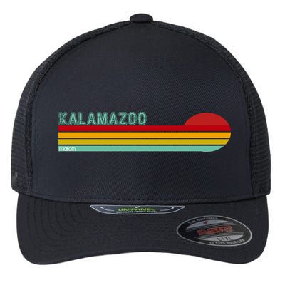 Kalamazoo Michigan Retro Flexfit Unipanel Trucker Cap