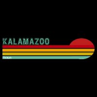 Kalamazoo Michigan Retro Drawstring Bag