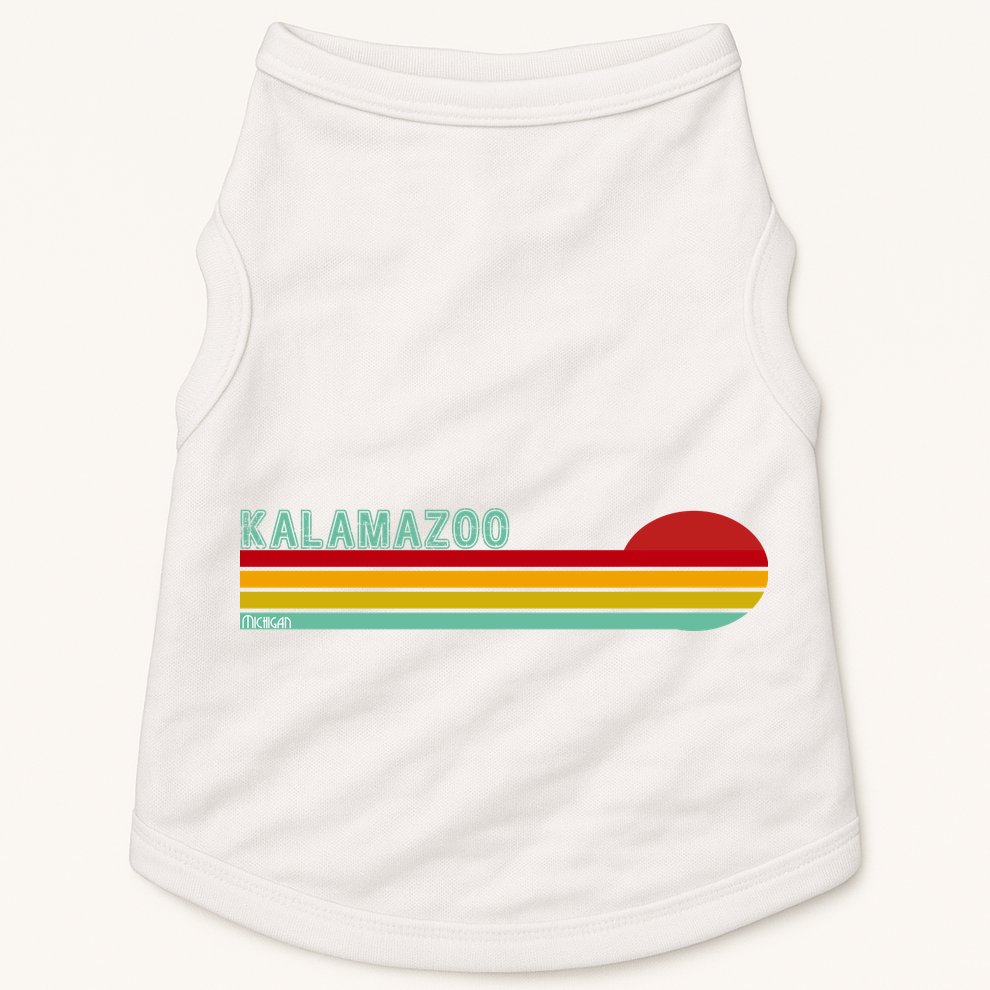 Kalamazoo Michigan Retro Doggie Tank