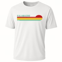 Kalamazoo Michigan Retro Cooling Performance Crew T-Shirt