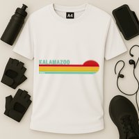 Kalamazoo Michigan Retro Cooling Performance Crew T-Shirt
