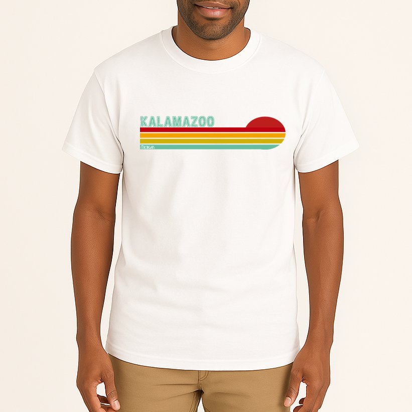 Kalamazoo Michigan Retro Tall T-Shirt