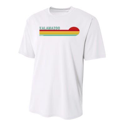 Kalamazoo Michigan Retro Performance Sprint T-Shirt