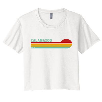 Kalamazoo Michigan Retro Crop Top